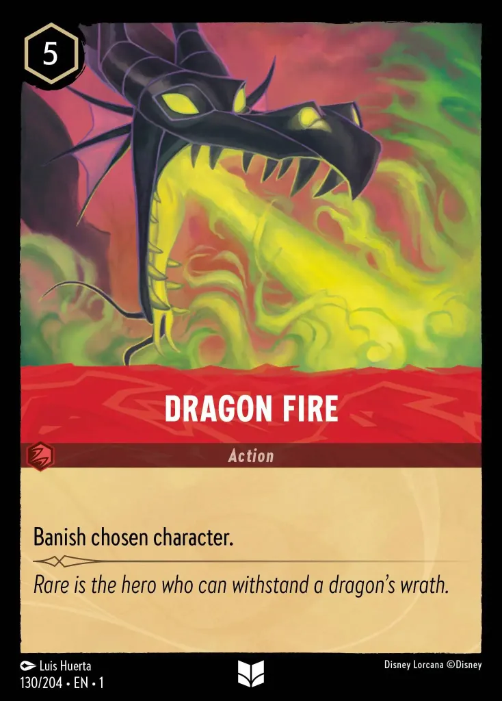Dragon Fire: Banish chosen character.