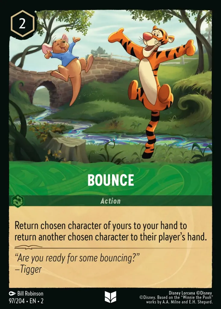 Bounce: Return chosen character of yours to your hand to return another chosen character to their player's hand.