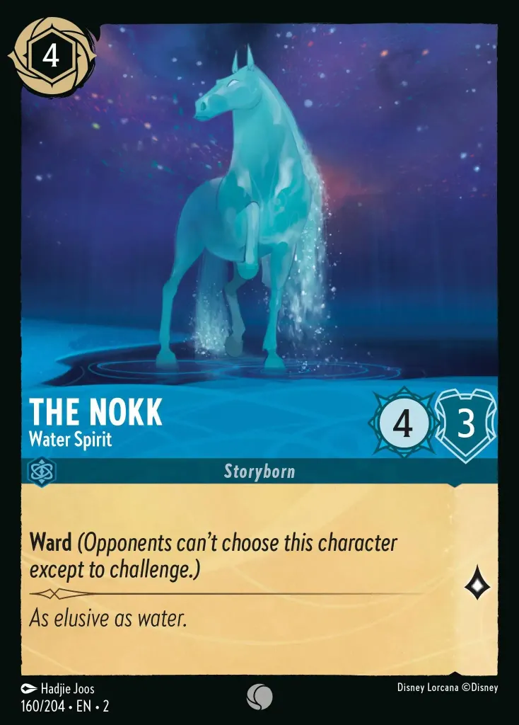 The Nokk - Water Spirit: **Ward** _(Opponents can't choose this character except to challenge.)_