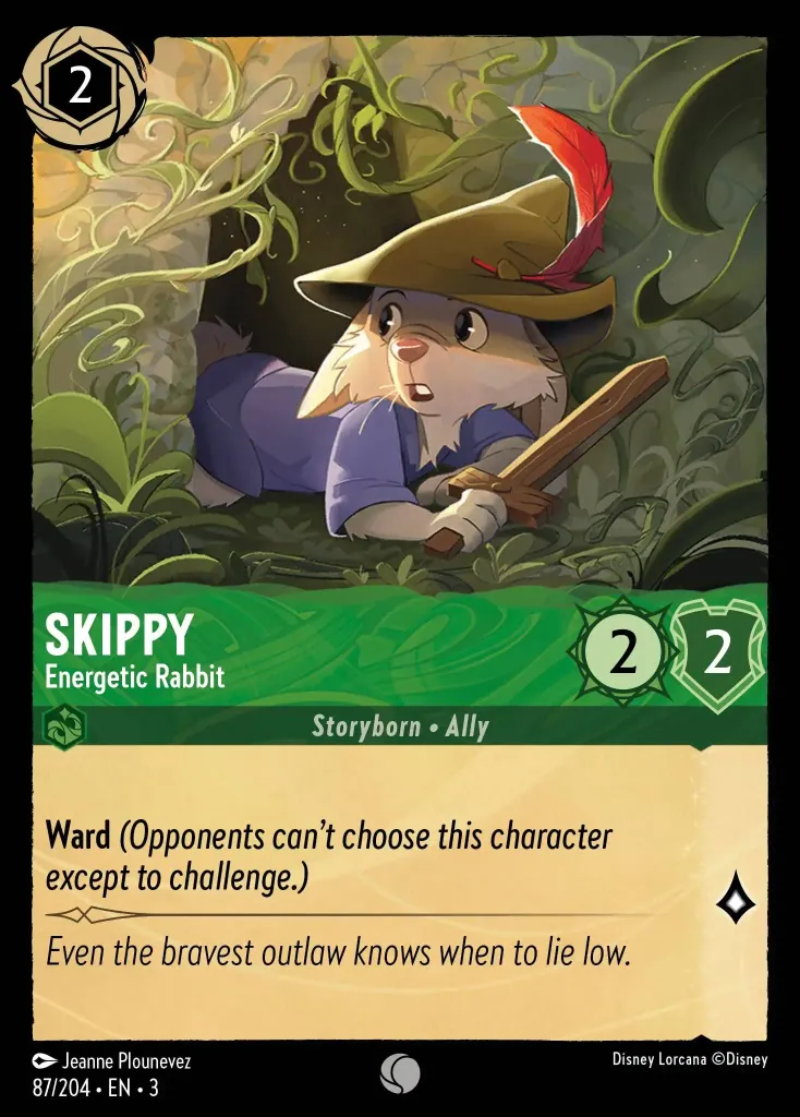 Skippy - Energetic Rabbit: **Ward** _(Opponents can't choose this character except to challenge.)_
