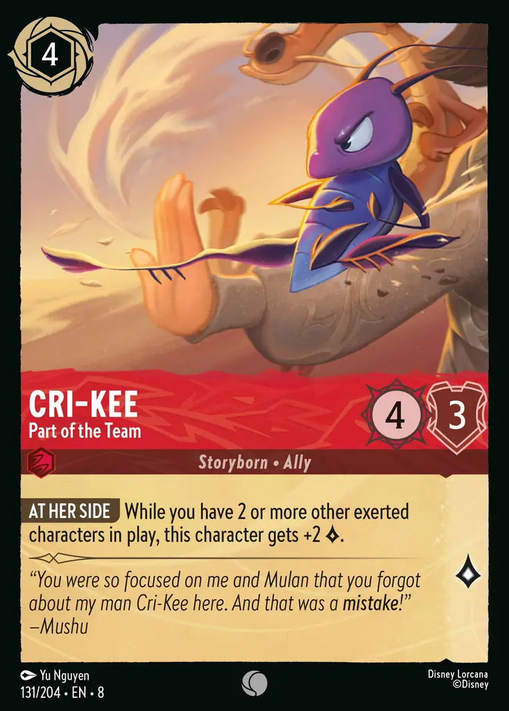 Cri-kee - Part of the Team